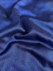Giacca-camicia vintage in tessuto jacquard bluette