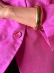 Blazer in shantung di seta ciclamino “Yves Saint Laurent”
