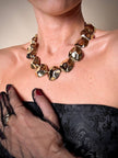Collier dorato a pepite