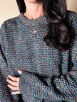 Vintage Missoni Sport Pullover mit mehrfarbigem geometrischen Muster