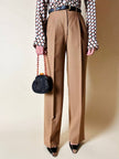 Cintura vintage Fendi in pelle nera con fibbia dorata