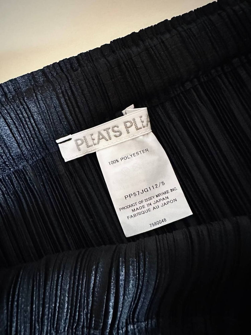 Gonna plissé Pleats Please Issey Miyake con elastico in vita e tasche laterali