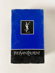 Sandali vintage Yves Saint Laurent in raso di seta nero e pelle laminata oro