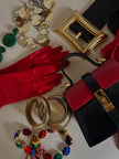 Mini bag modello Kelly in pelle multicolor Umberto Firenze