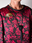 Collana vintage Yves Saint Laurent con pendente nappa couture – gioiello diffusore di aroma