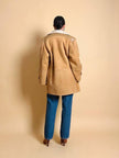 Shearling Oiginal in suede color biscotto