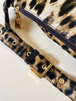 Marsupio in raso leopardato “Moschino”