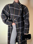 Cappotto lungo in pura lana vergine  fantasia tartan Fashion By Classic