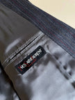 Tailleur gessato in lana grigio antracite “Yves Saint Laurent”