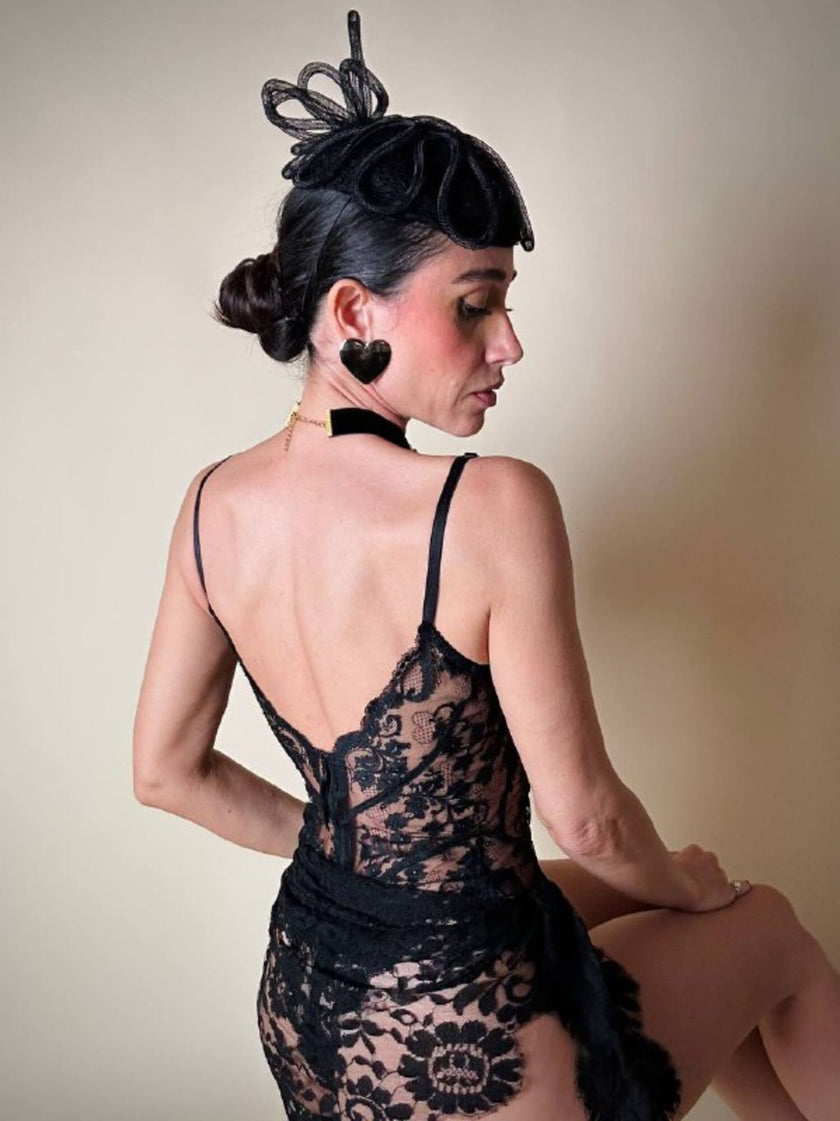 Maxi clip dorate a forma di cuore “Moschino”