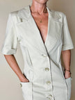 Chemisier Yves Saint Laurent in cotone beige