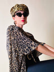 Basco in peluche leopardato “La maison de la fausse fourrure Paris”