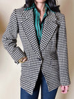 Blazer in lana pied de poule Yves Saint Laurent