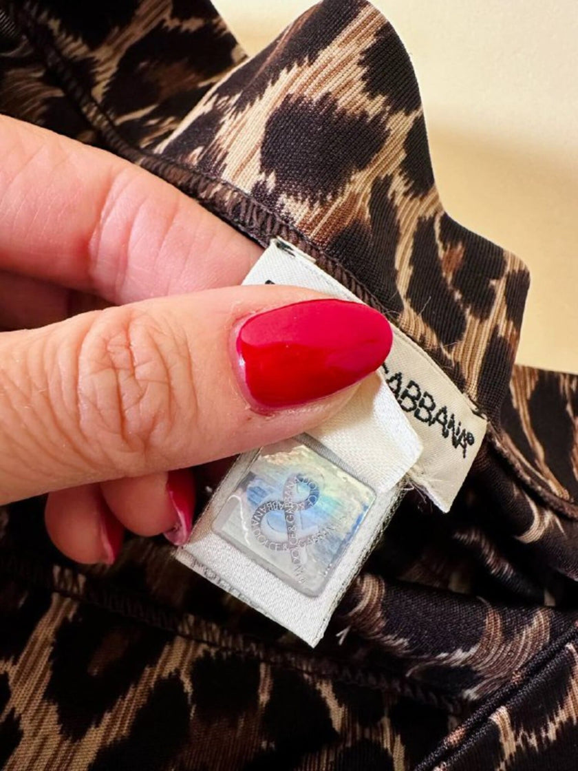 Gonna a portafoglio leopardata “Dolce & Gabbana”