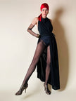 Vintage La Perla floor-length dress with a halter neckline and built-in bodysuit