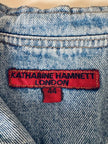 Giacca cropped Katharine Hamnett London in Denim chiaro slavato