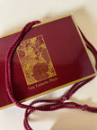 Borsa vintage Guy Laroche Paris in raso color lampone con nappa couture