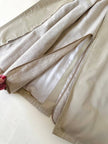 Trench in gabardine color corda con interno in lana rimovibile “Hazard”