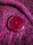 Capottino vintage spinato in tweed di lana e mohair magenta e prugna