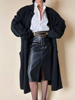 Soprabito oversize nero “Gianni Versace”