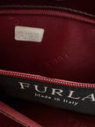 Borsa hobo Furla in pelle verniciata bordeaux