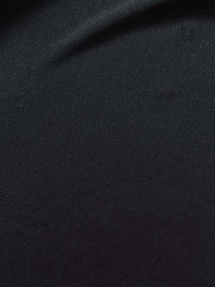 Abito lungo vintage La Perla in tessuto nero con coppe preformate e spacco posteriore