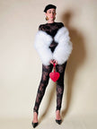 Mini bag a forma di cuore in pelle rossa “Moschino”