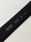 Cintura vintage Givenchy in nabuk blu cobalto con fibbia sagomata e passanti oro