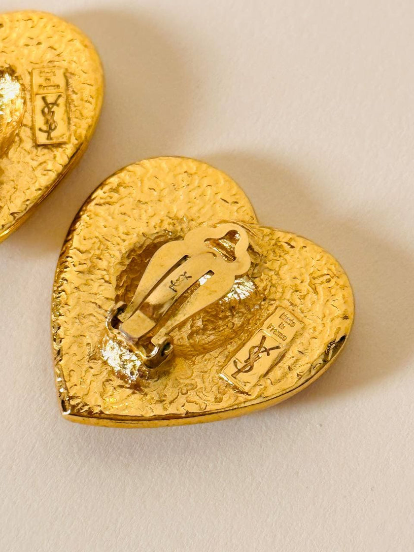 Maxi clip a cuore oro 