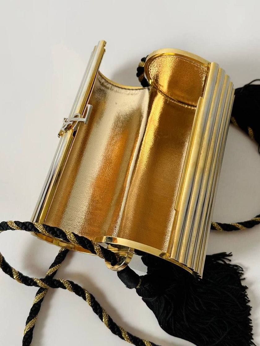 Yves Saint Laurent Minaudière Opium Evening Purse vintage