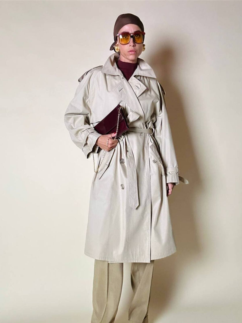 Trench color sabbia “Yves Saint Laurent”