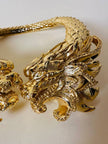 Maxi collier dragoni in metallo dorato “Roberto Cavalli”