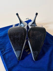 Slingback vintage a punta in plexi e strass argento Stuart Weitzman