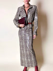 Fendissime handbag in burgundy brushed leather with gold chain jewel handle and detachable shoulder strap