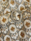 Lace tailleur con piume di marabù