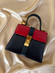Mini bag modello Kelly in pelle multicolor Umberto Firenze