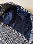 Blazer vintage Gianni Versace in lana jacquard fantasia principe di Galles