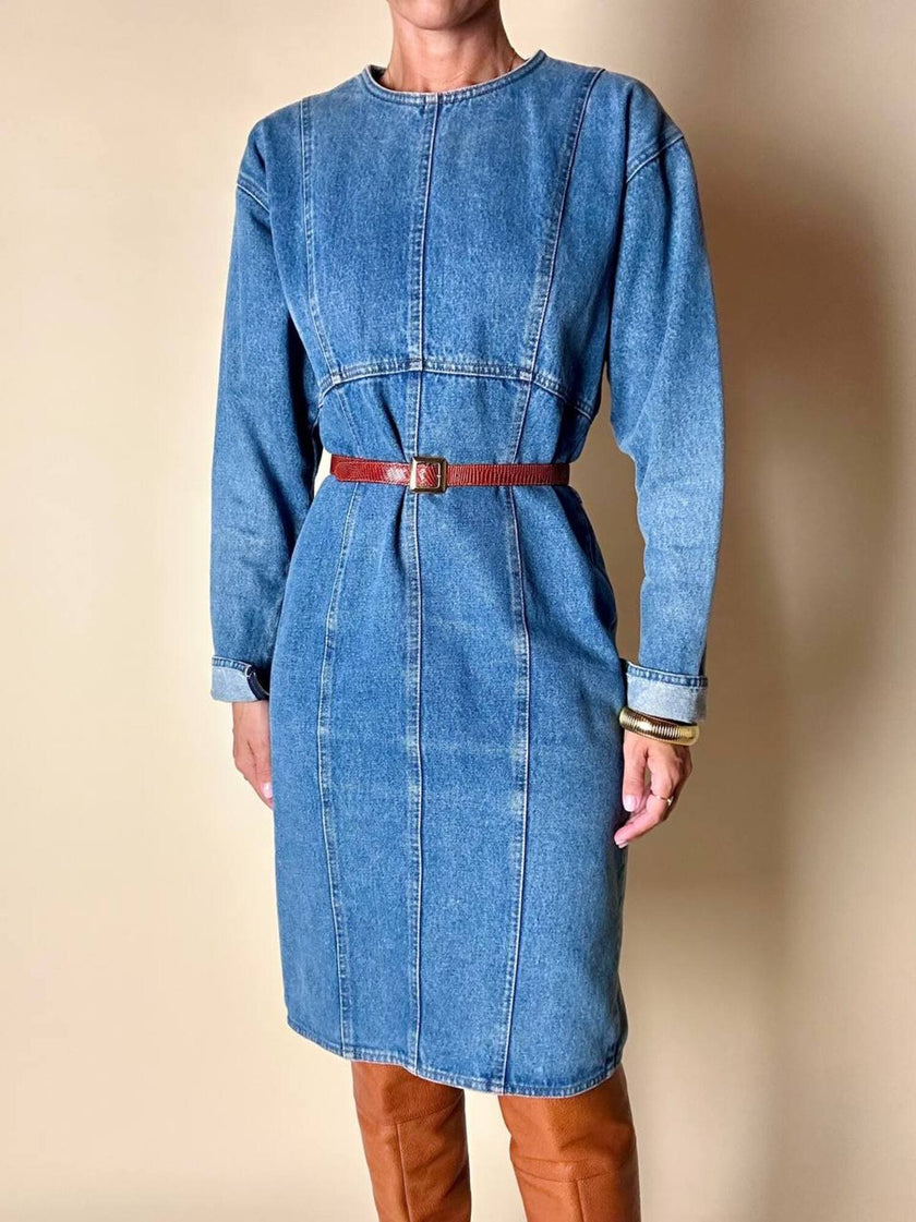 Abito Oaks By Gianfranco Ferré in denim slavato