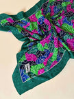 Pañuelo con estampado floral multicolor “Yves Saint Laurent”