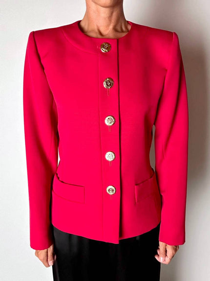 Blazer vintage Yves Saint Laurent Variation in rasato di lana rossa