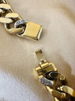 Collier in catena diamantata con pietre sintetiche multicolor “Vogue”