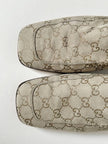 Mocassins Gucci vintage en daim avec motif monogramme GG
