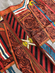 Foulard Gucci in seta jacquard fantasia sella