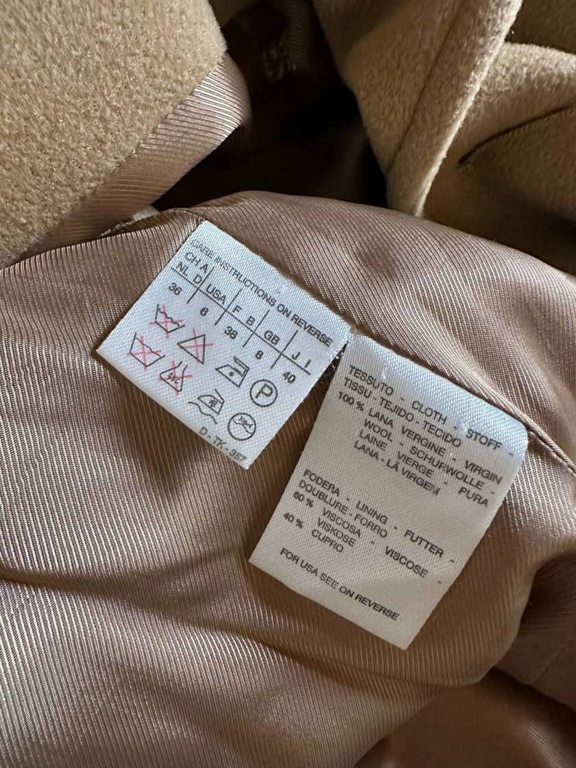 Max Mara Weekend vintage camel wool coat