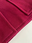 Giaccone Yves Saint Laurent in lana rosso Borgogna