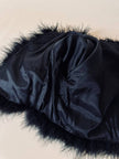 Copri spalle in marabù nero