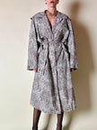 Trench oversize fantasia micro leopardo 
