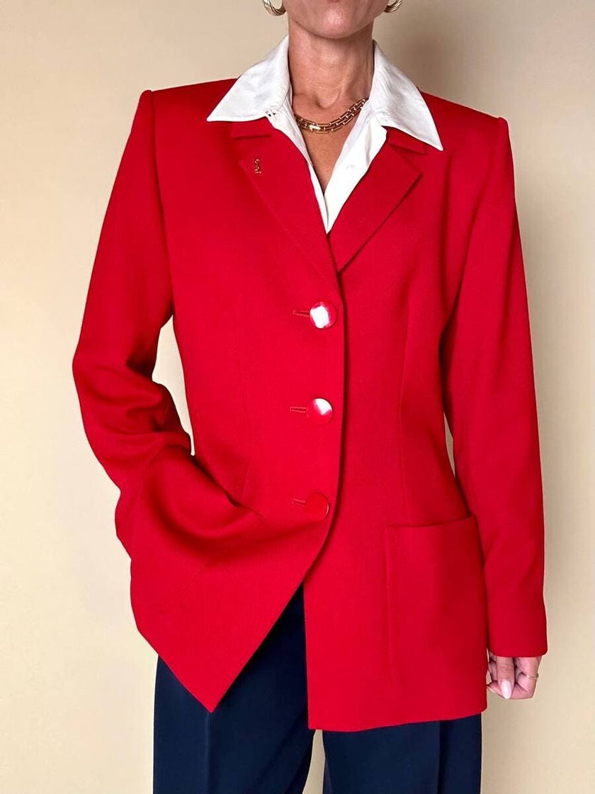 Blazer rosso “Yves Saint Laurent Variation”