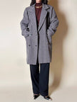 Cappotto sartoriale in lana spinata con bottoni Yves Saint Laurent