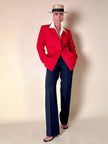 Blazer rosso “Yves Saint Laurent Variation”